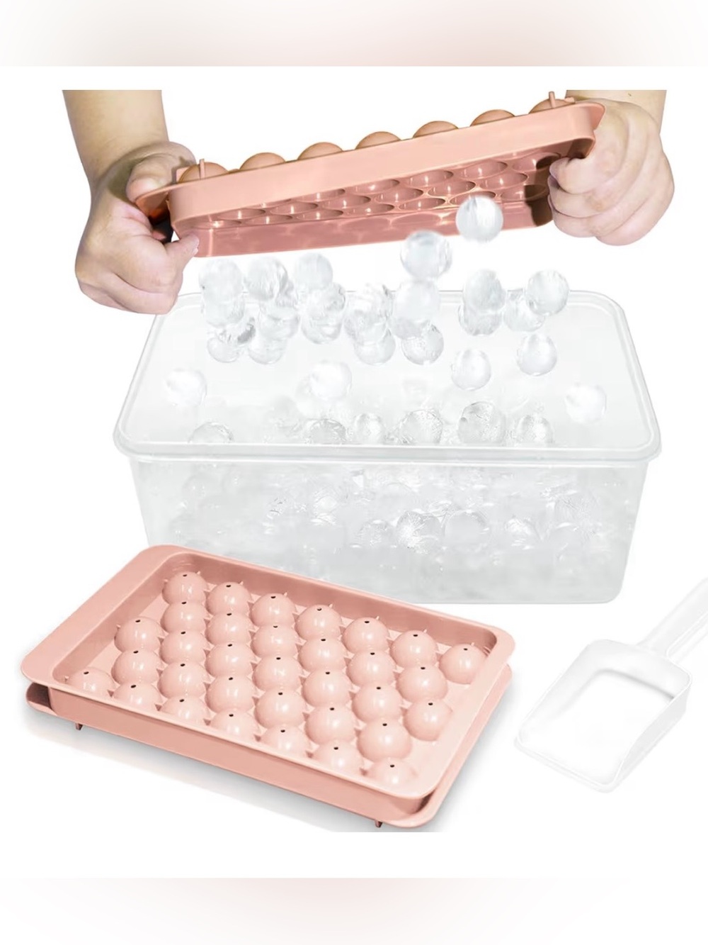 Pink Round Ice Cube Tray